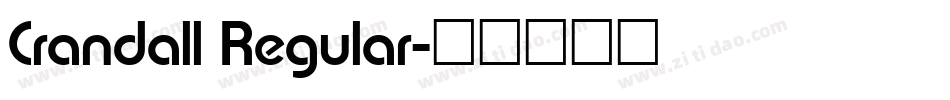 Crandall Regular字体转换
